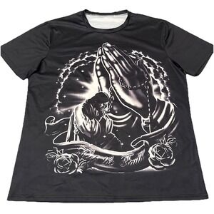 Size: XXL Graphic Prayer Hands T Shirt